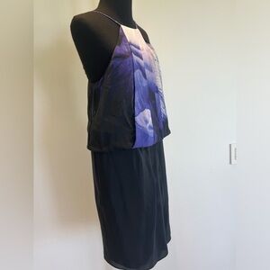 Robert Rodriguez Tulip dress purple on black